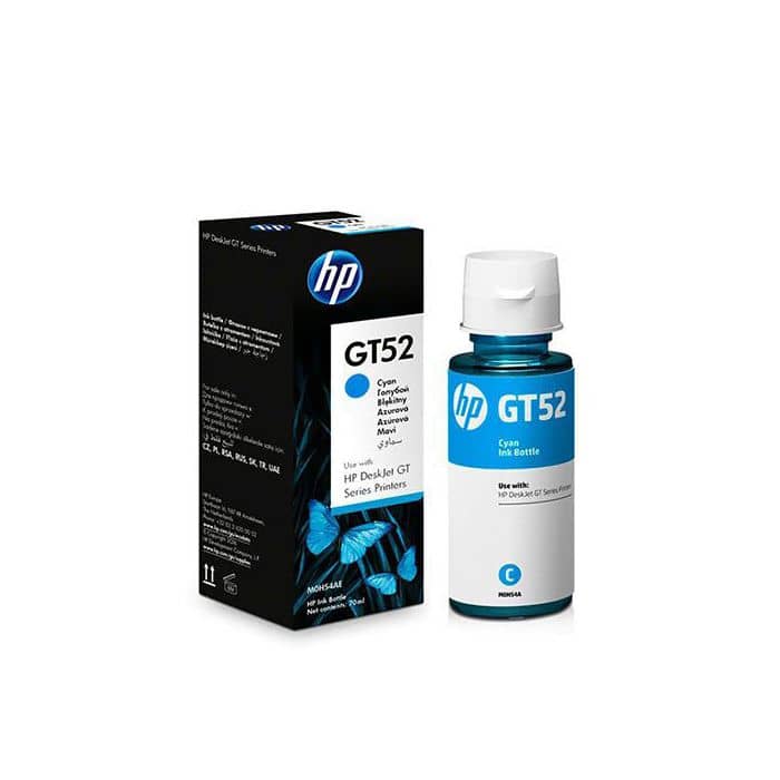 Bouteille d’encre HP GT52 Cyan Original – Impressions nettes et durables