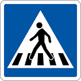 Panneau Passage piétons – Signalisation routière - Image 1